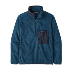 Patagonia M's Microdini 1/2 Zip Fleece Pullover - 100% Recycled Polyester Tidepool Blue Shirt