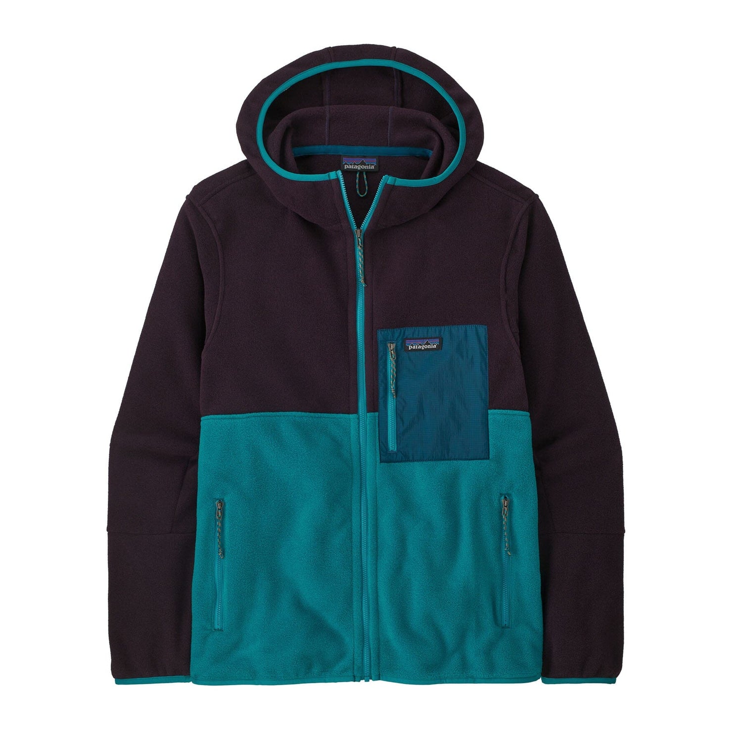 Patagonia - M's Microdini Fleece Hoody - 100% recycled polyester - Weekendbee - sustainable sportswear