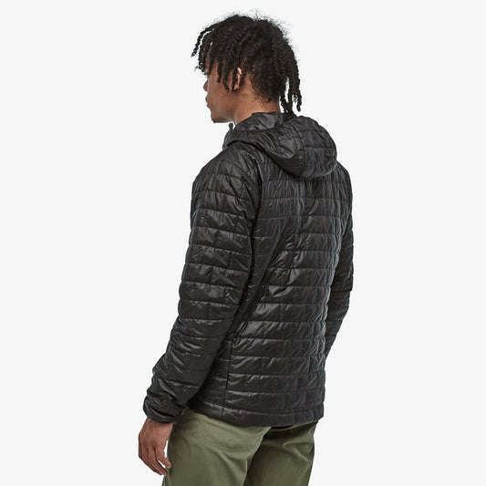Patagonia M's Nano Puff Hoody - 100% Recycled Polyester Black Jacket