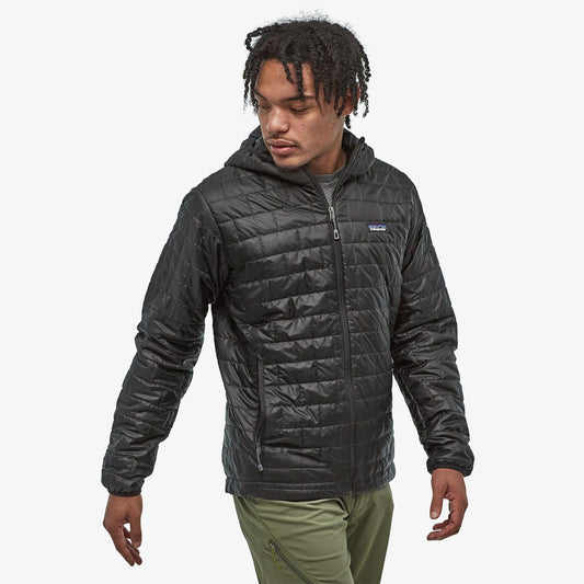 Patagonia M's Nano Puff Hoody - 100% Recycled Polyester Black Jacket