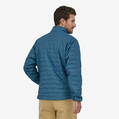 Patagonia M's Nano Puff Jacket - 100% Recycled Polyester Wavy Blue Jacket