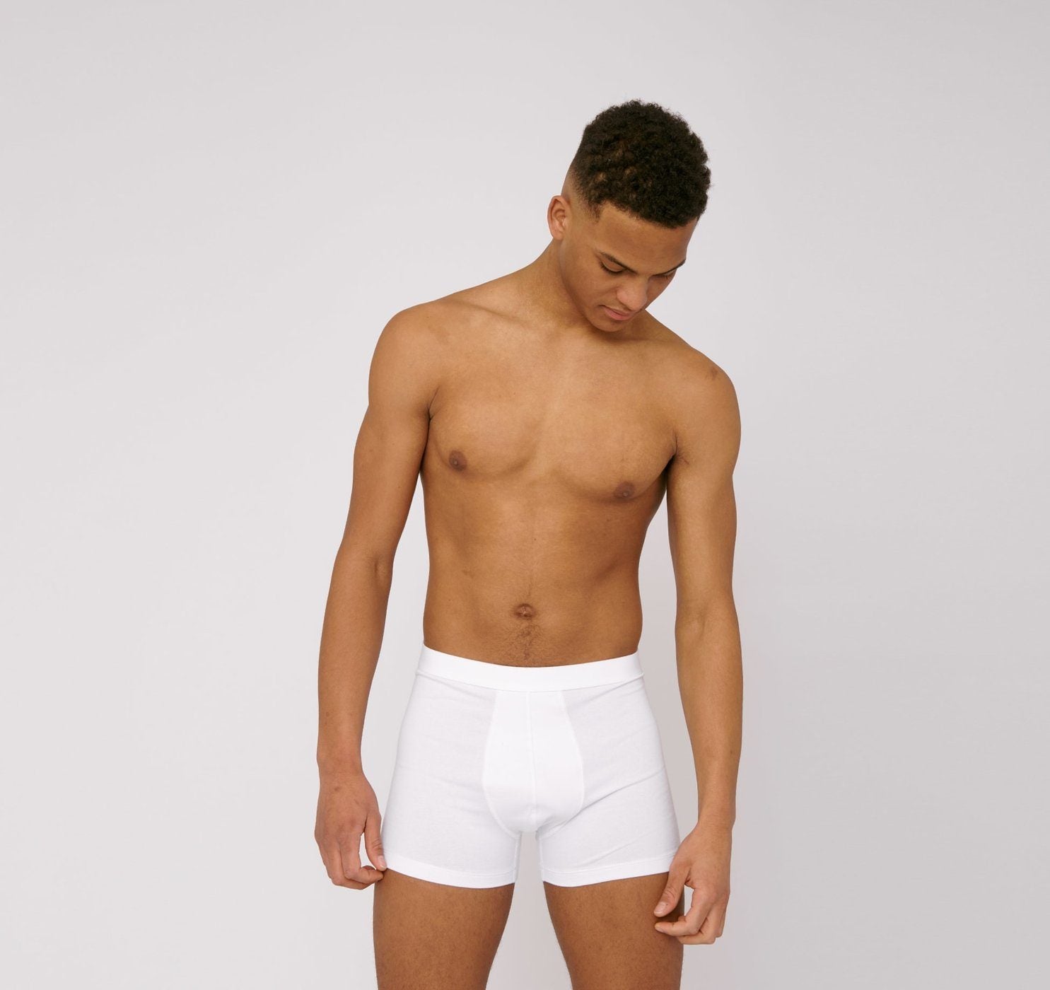 Organic Basics M's Organic Cotton Boxers 2-pack White Underwear