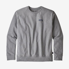 Patagonia M's P-6 Label Uprisal Crew Sweatshirt - Recycled Polyester & Recycled Cotton Old Gravel Heather Shirt