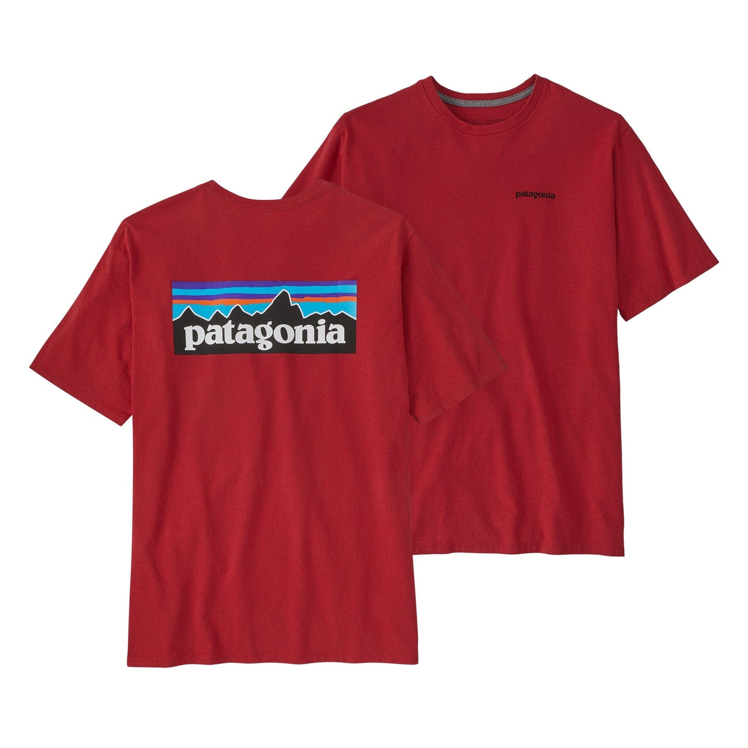 Patagonia - M's P-6 Logo Responsibili-Tee® - Recycled cotton - Weekendbee - sustainable sportswear