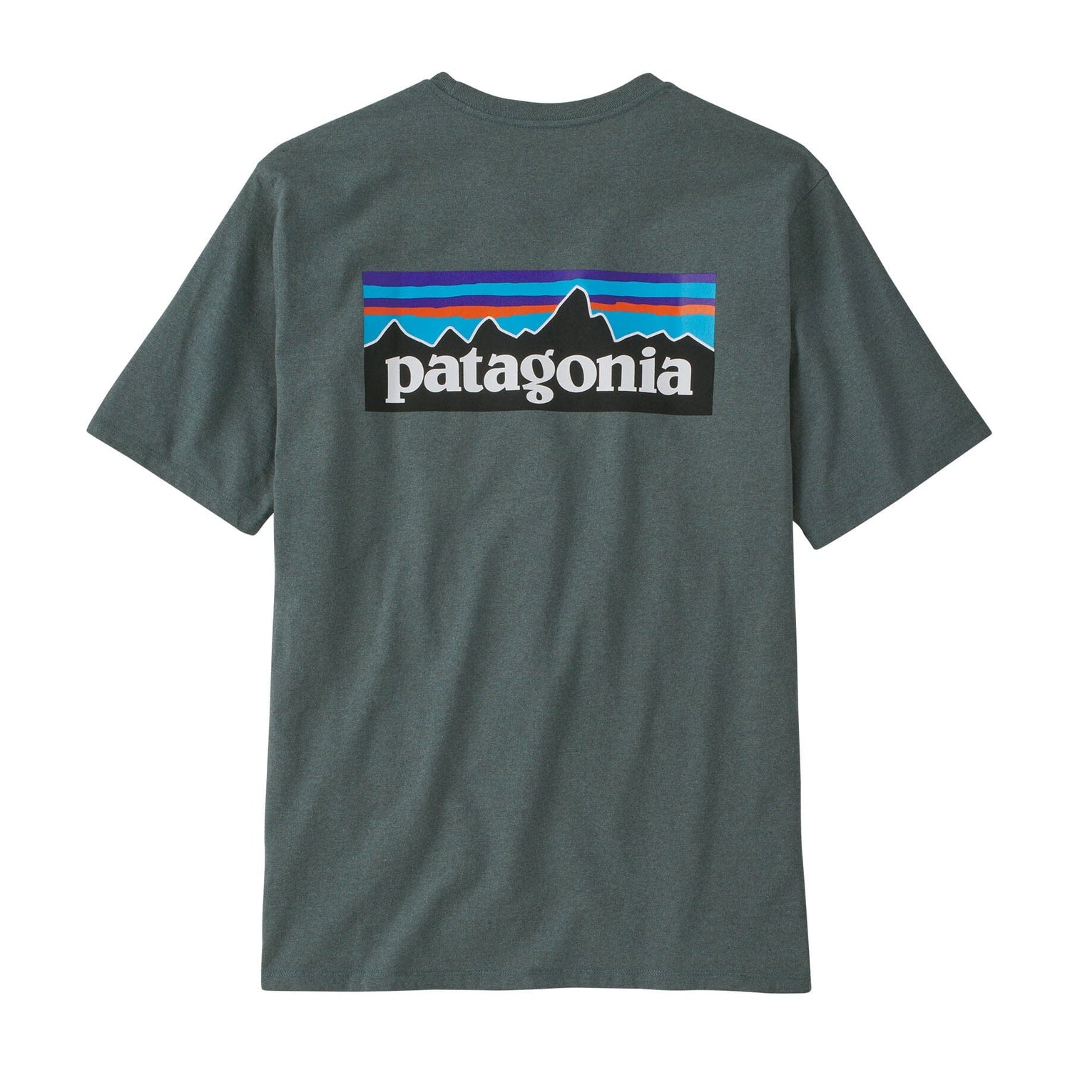 Patagonia M's P-6 Logo Responsibili-Tee® - Recycled cotton Nouveau Green Shirt