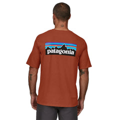 Patagonia M's P-6 Logo Responsibili-Tee® - Recycled cotton Quartz Coral Shirt
