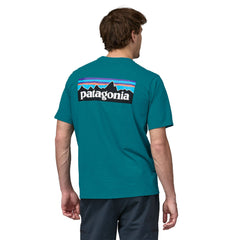 Patagonia M's P-6 Logo Responsibili-Tee® - Recycled cotton Belay Blue Shirt