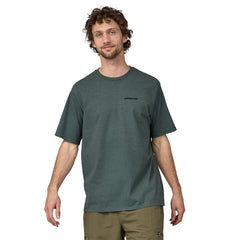 Patagonia M's P-6 Logo Responsibili-Tee® - Recycled cotton Nouveau Green Shirt