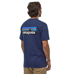 Patagonia - M's P-6 Logo Responsibili-Tee® - Recycled cotton - Weekendbee - sustainable sportswear