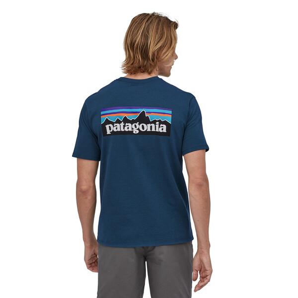 Patagonia - M's P-6 Logo Responsibili-Tee® - Recycled cotton - Weekendbee - sustainable sportswear