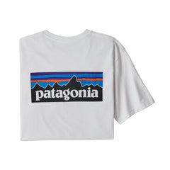 Patagonia M's P-6 Logo Responsibili-Tee® - Recycled cotton White Shirt