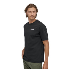 Patagonia M's P-6 Logo Responsibili-Tee® - Recycled cotton Black Shirt