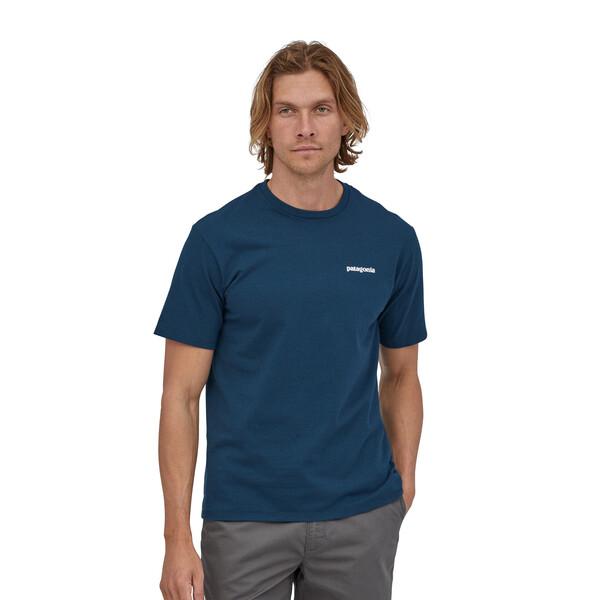 Patagonia M's P-6 Logo Responsibili-Tee® - Recycled cotton White Shirt