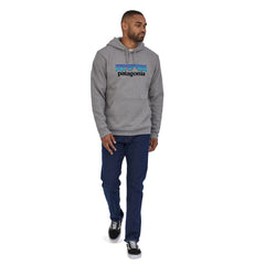 Patagonia Unisex P-6 Logo Uprisal Hoody - Made From Recycled Cotton & Recycled Polyester Gravel Heather Shirt