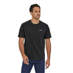 Patagonia M's P-6 Mission Organic T-Shirt - 100% Organic Cotton Ink Black Shirt