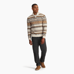 Royal Robbins M's Ponderosa 1/4 Zip - Recycled polyester & Merino wool Ivory Shirt