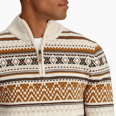 Royal Robbins M's Ponderosa 1/4 Zip - Recycled polyester & Merino wool Ivory Shirt