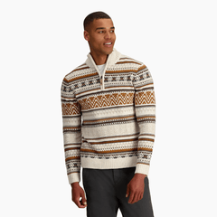 Royal Robbins M's Ponderosa 1/4 Zip - Recycled polyester & Merino wool Ivory Shirt