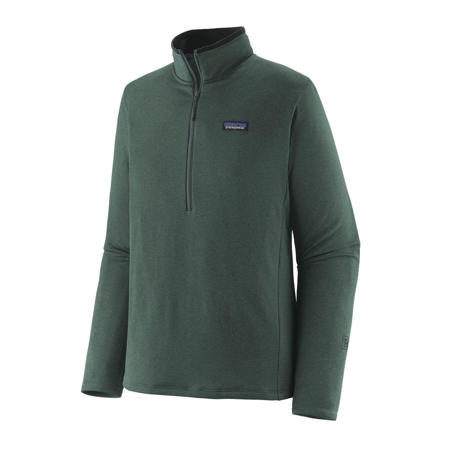 Patagonia M's R1 Daily Zip Neck - Recycled Polyester Nouveau Green - Northern Green Shirt