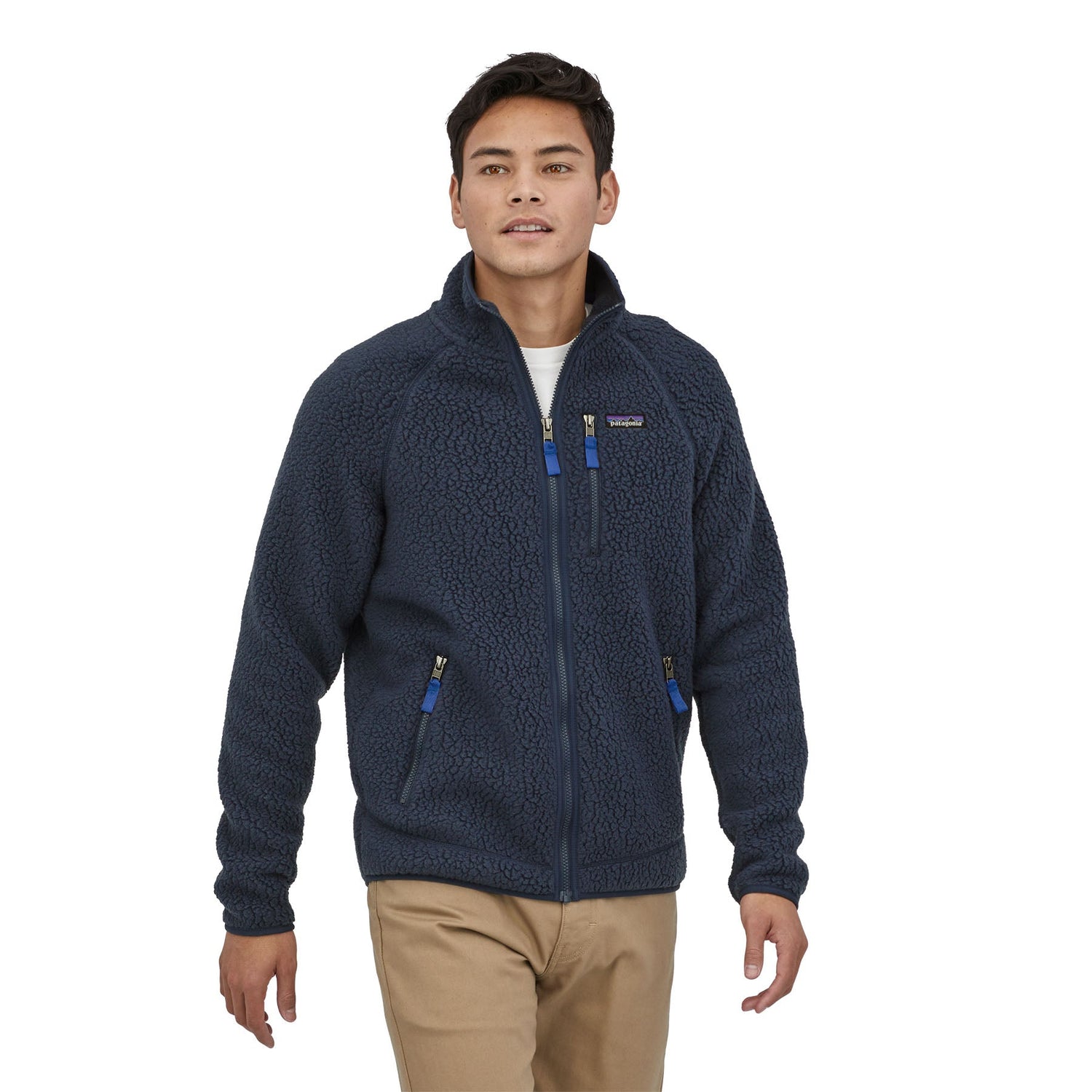 Patagonia M's Retro Pile Jacket - 100 % Recycled Polyester New Navy Jacket