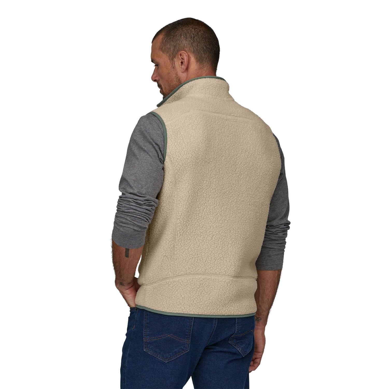 Patagonia M's Retro Pile Vest - Recycled polyester Dark Natural L Jacket