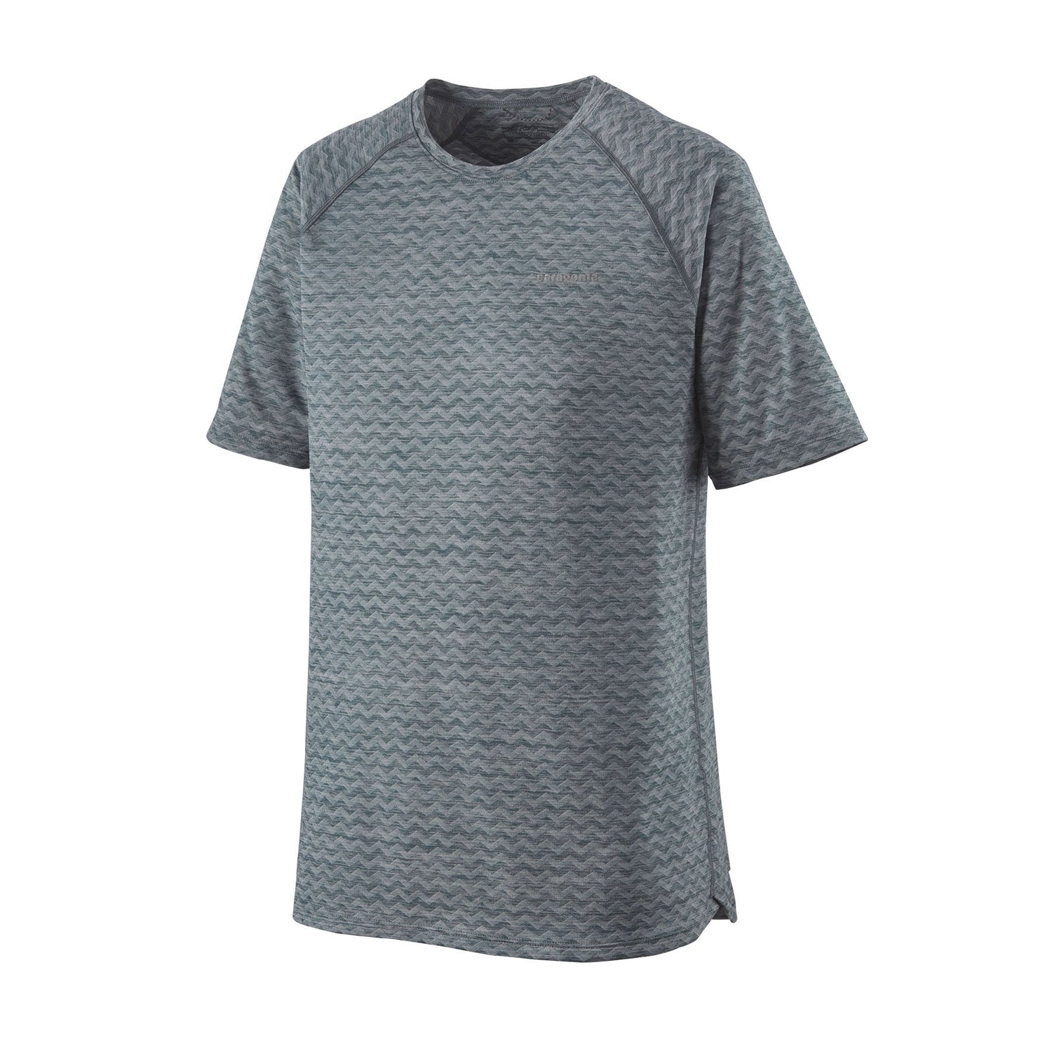 Patagonia M's Ridge Flow Running Shirt - 100% Recycled Polyester Plume Grey Shirt