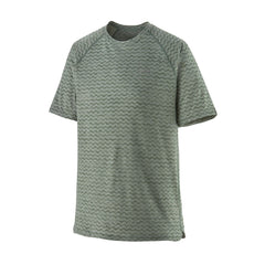 Patagonia M's Ridge Flow Running Shirt - 100% Recycled Polyester Hemlock Green Shirt