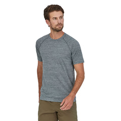 Patagonia M's Ridge Flow Running Shirt - 100% Recycled Polyester Plume Grey Shirt