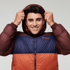 Cotopaxi M's Solazo Hooded Down Jacket - Responsibly sourced down Chestnut & Spice Jacket