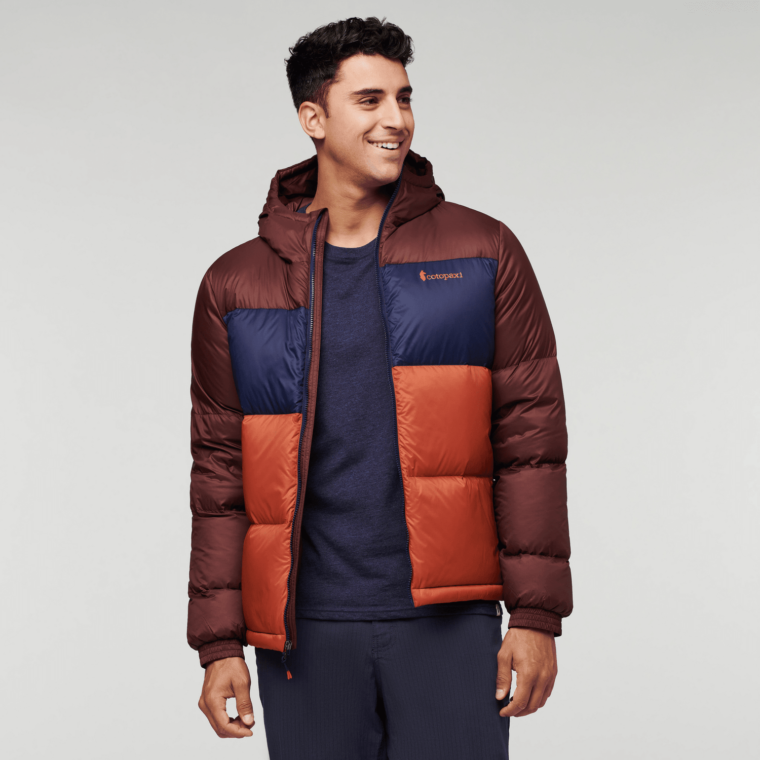 Cotopaxi M's Solazo Hooded Down Jacket - Responsibly sourced down Chestnut & Spice Jacket
