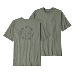 Patagonia - M's Spoke Stencil Responsibili-Tee - Recycled Cotton & Recycled Polyester - Weekendbee - sustainable sportswear