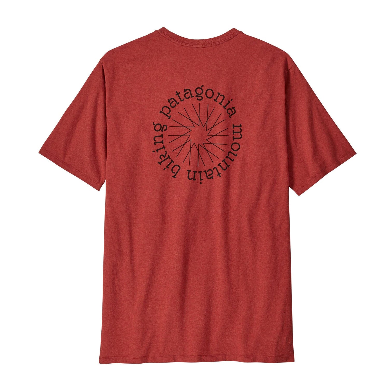Patagonia M's Spoke Stencil Responsibili-Tee - Recycled Cotton & Recycled Polyester Burl Red Shirt