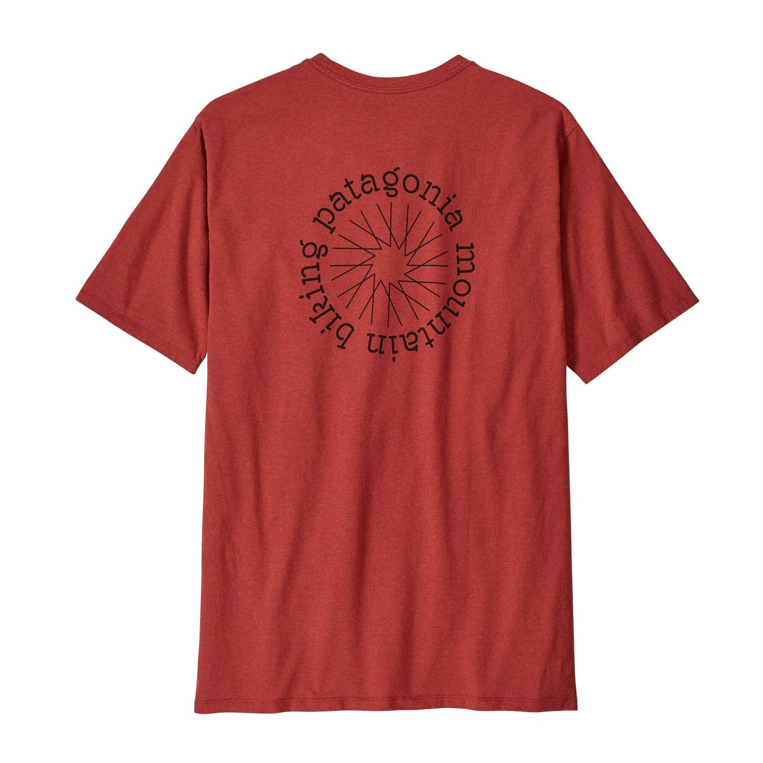 Patagonia - M's Spoke Stencil Responsibili-Tee - Recycled Cotton & Recycled Polyester - Weekendbee - sustainable sportswear