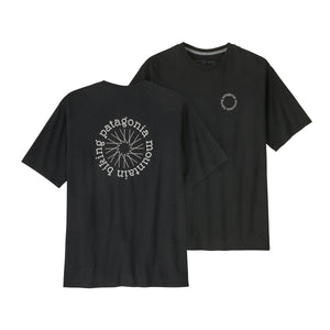 Patagonia M's Spoke Stencil Responsibili-Tee - Recycled Cotton & Recycled Polyester Ink Black