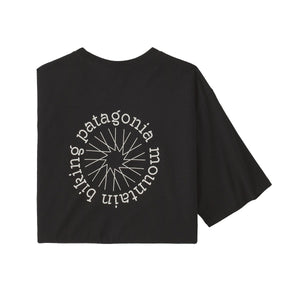 Patagonia M's Spoke Stencil Responsibili-Tee - Recycled Cotton & Recycled Polyester Burl Red