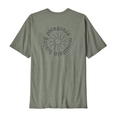 Patagonia - M's Spoke Stencil Responsibili-Tee - Recycled Cotton & Recycled Polyester - Weekendbee - sustainable sportswear