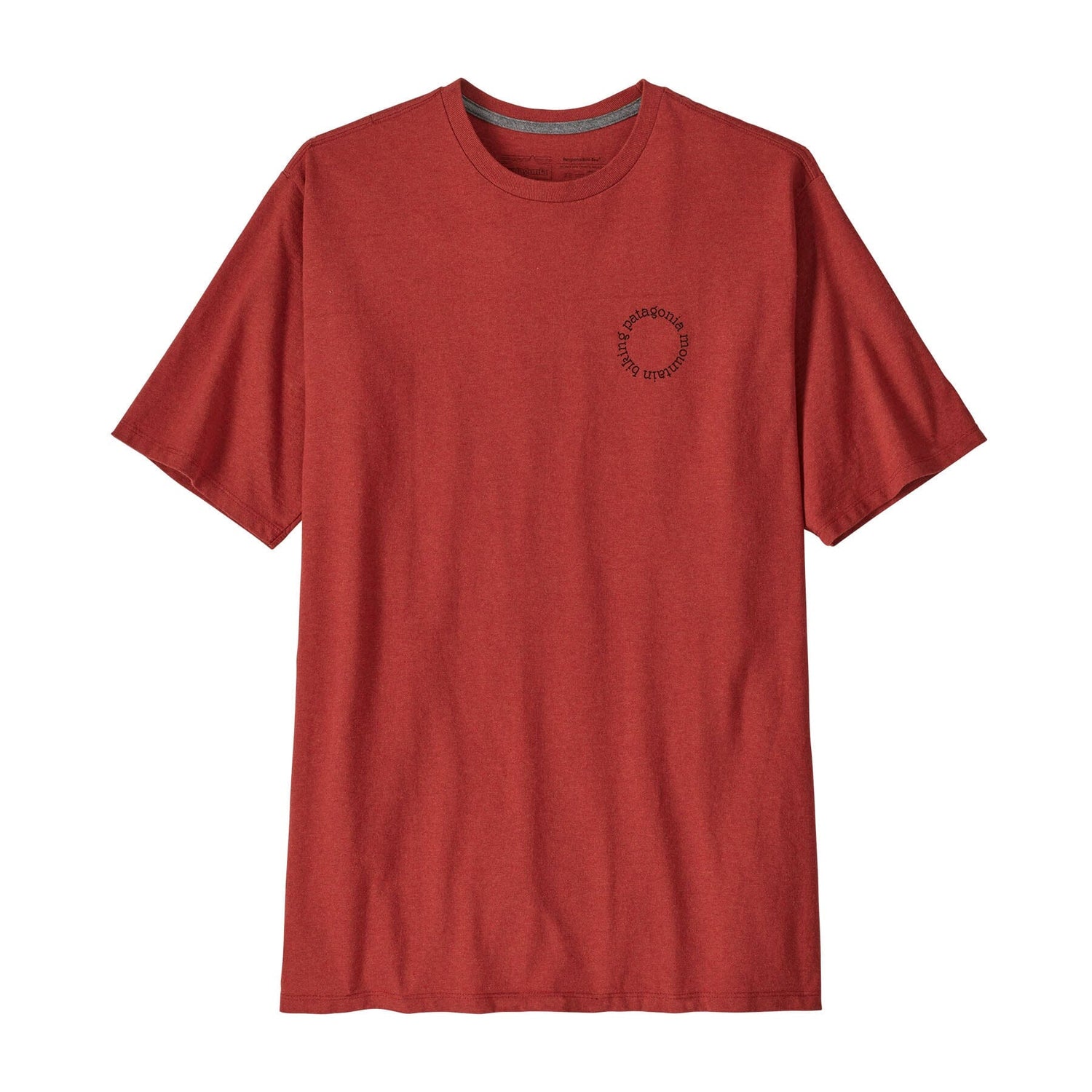 Patagonia M's Spoke Stencil Responsibili-Tee - Recycled Cotton & Recycled Polyester Burl Red Shirt