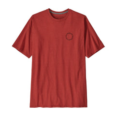Patagonia M's Spoke Stencil Responsibili-Tee - Recycled Cotton & Recycled Polyester Burl Red Shirt