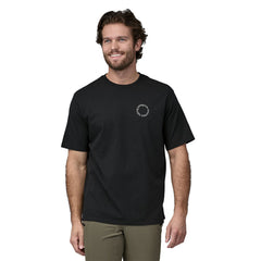 Patagonia M's Spoke Stencil Responsibili-Tee - Recycled Cotton & Recycled Polyester Ink Black Shirt