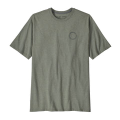 Patagonia M's Spoke Stencil Responsibili-Tee - Recycled Cotton & Recycled Polyester Sleet Green Shirt