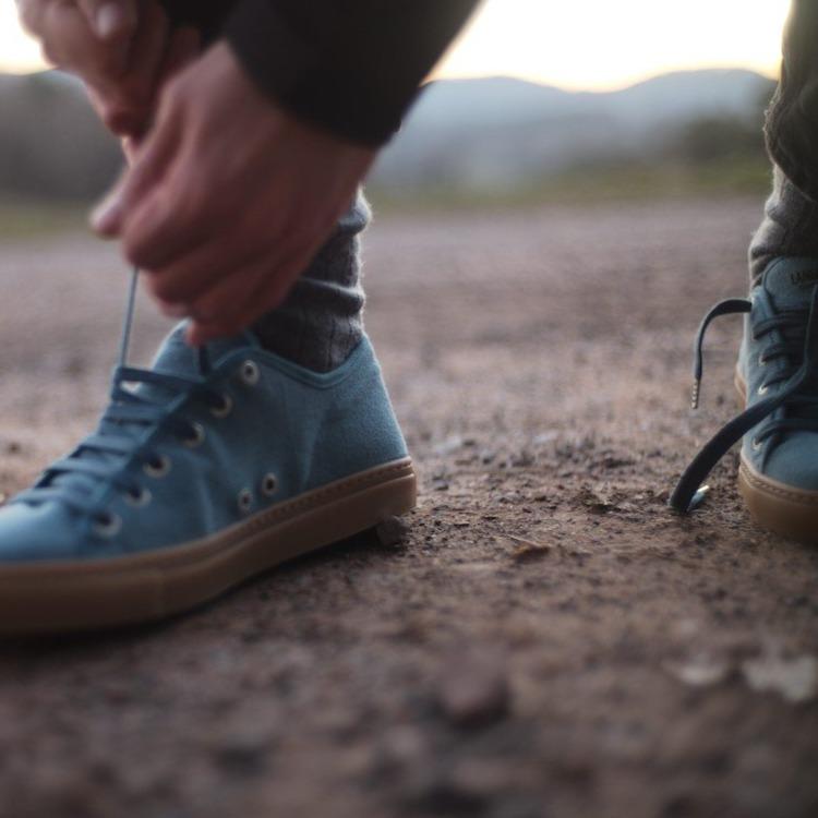 Langbrett SUM - Unisex Ecological Shoes - Made From Recycled Cotton Aqua Shoes