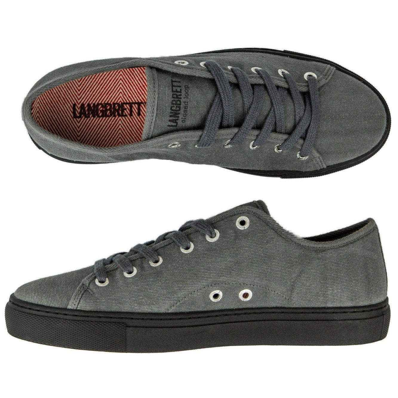 Langbrett SUM - Unisex Ecological Shoes - Made From Recycled Cotton Gray Shoes