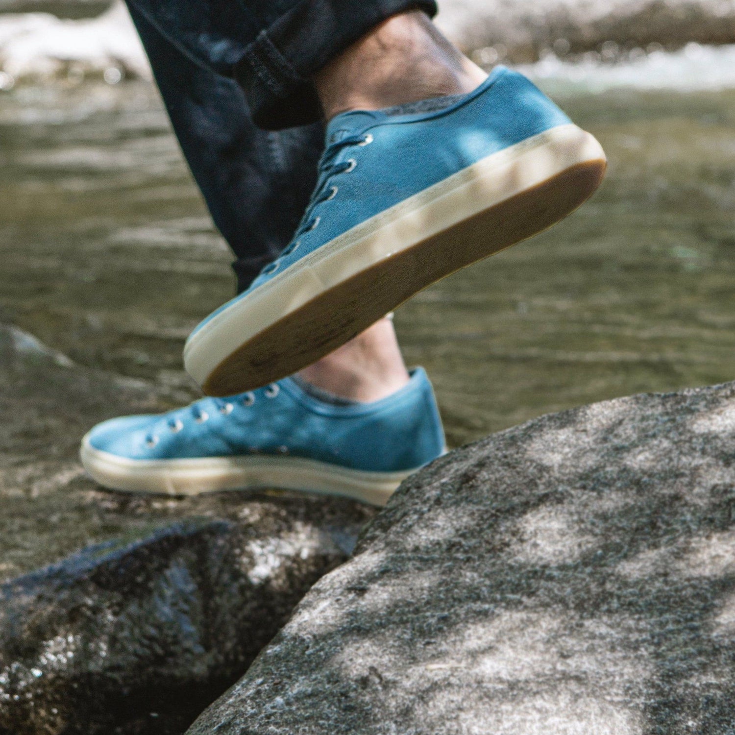 Langbrett SUM - Unisex Ecological Shoes - Made From Recycled Cotton Aqua Shoes