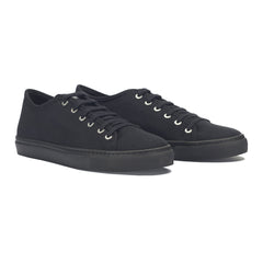 Langbrett SUM - Unisex Ecological Shoes - Made From Recycled Cotton Black Shoes