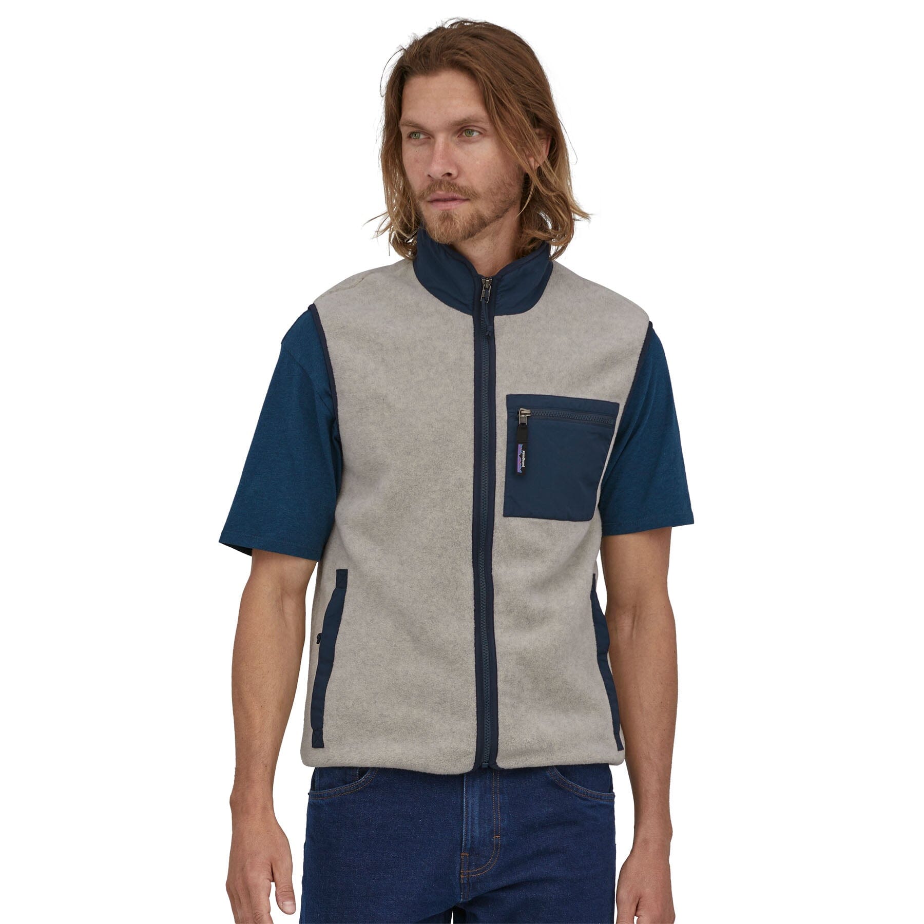Patagonia M's Synch Vest - 100% recycled polyester Oatmeal Heather