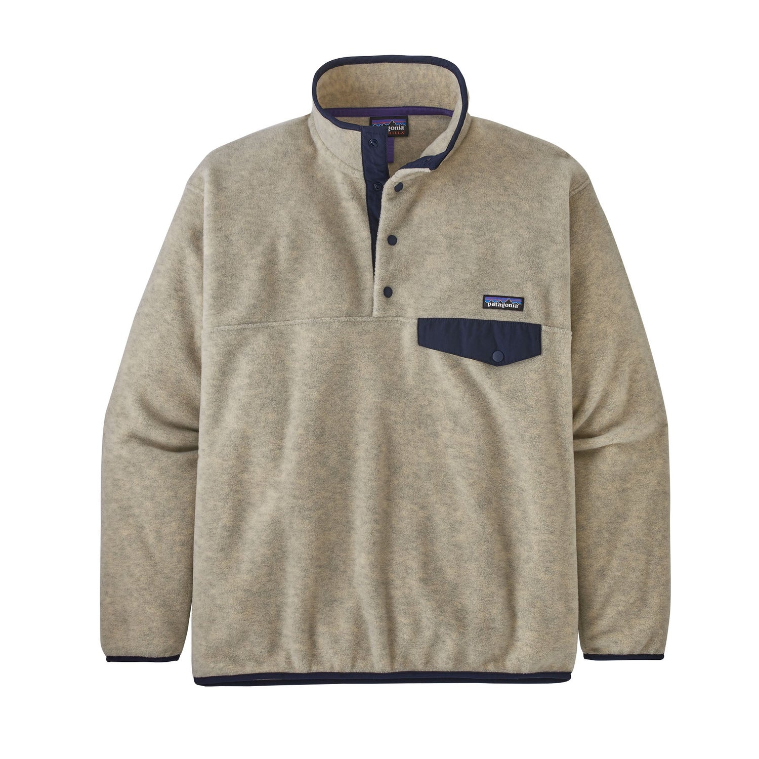 Patagonia M's Synchilla Snap-T Fleece Pullover - Recycled Polyester Oatmeal Heather Shirt