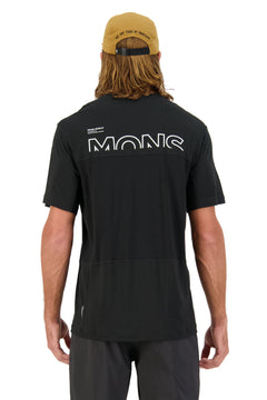 Mons Royale M's Tarn Merino Shift Tee - Merino Wool Black Shirt