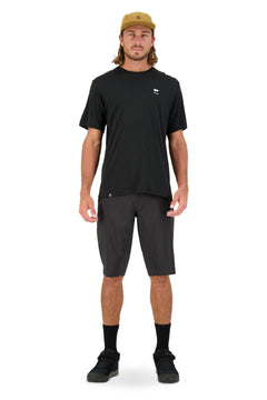 Mons Royale M's Tarn Merino Shift Tee - Merino Wool Black Shirt