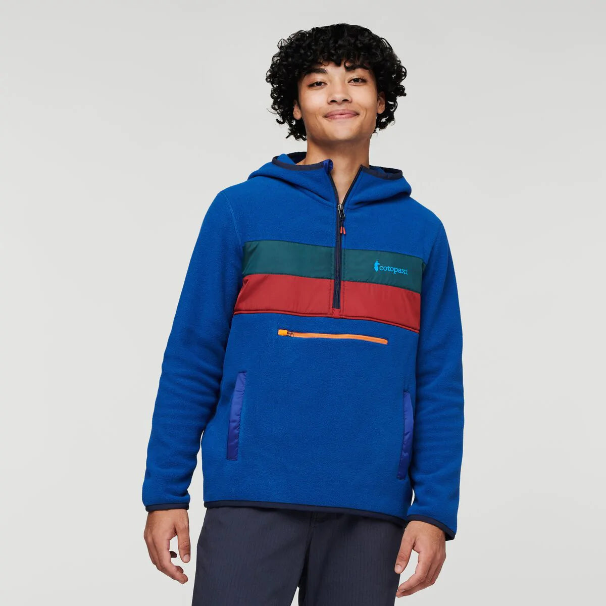 Cotopaxi M's Teca Fleece Hooded Half-Zip Jacket - 100% recycled polyester -  Weekendbee - sustainable sportswear