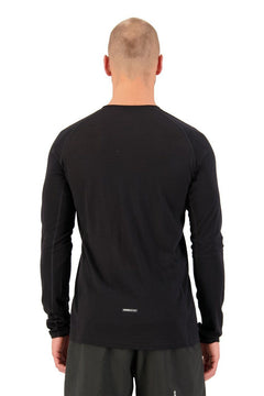 Mons Royale M's Temple Tech Long-Sleeve Shirt - Merino wool Black Shirt